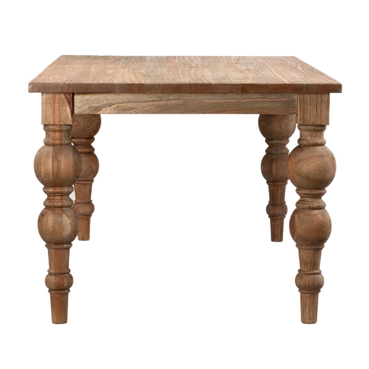 Reclaimed Elm Ball Leg Table 94 - Thumbnail 3