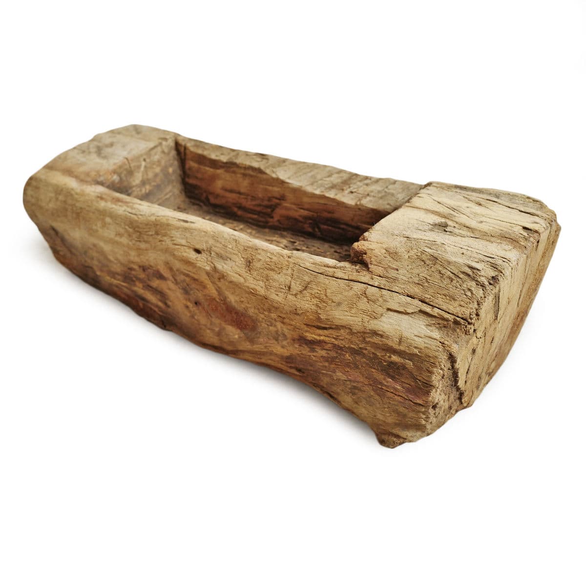 Old India Narrow Wood Trough - Thumbnail 3