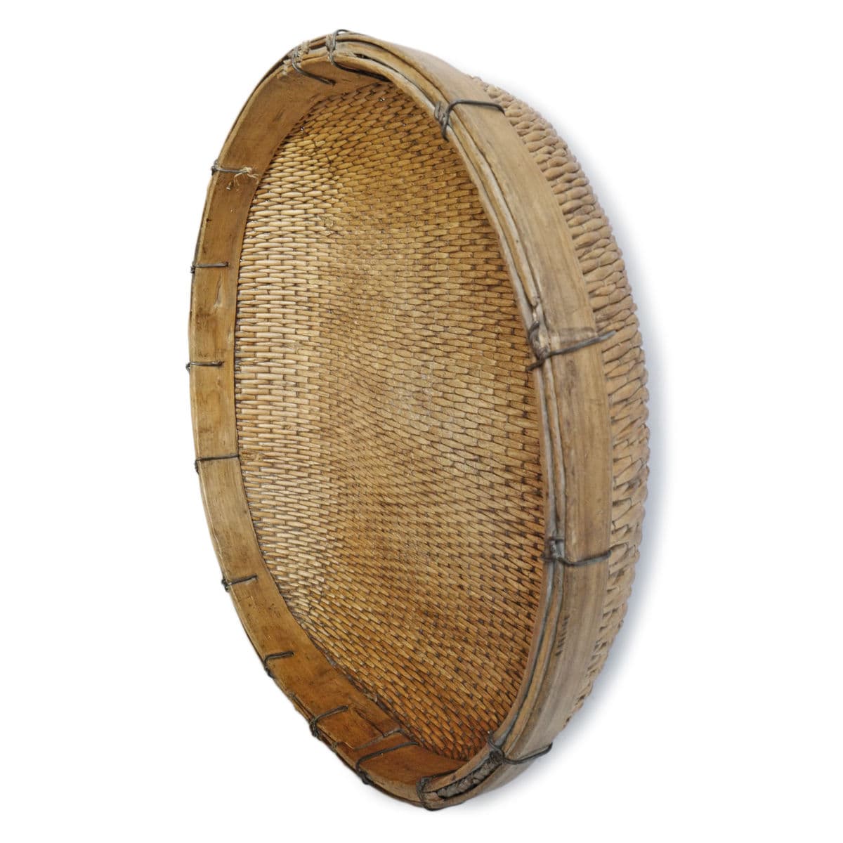 Jumbo Bamboo Grain Basket - Thumbnail 3