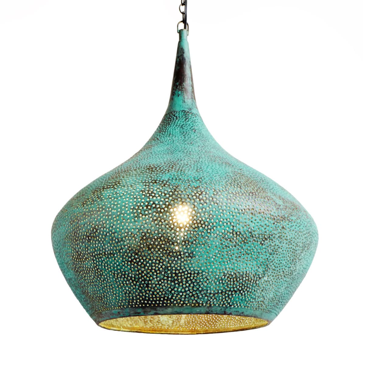 Copper Rain Drop Lantern Medium - Thumbnail 3