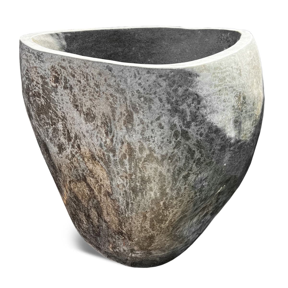 Giant Stone Boulder Bowl - Thumbnail 3