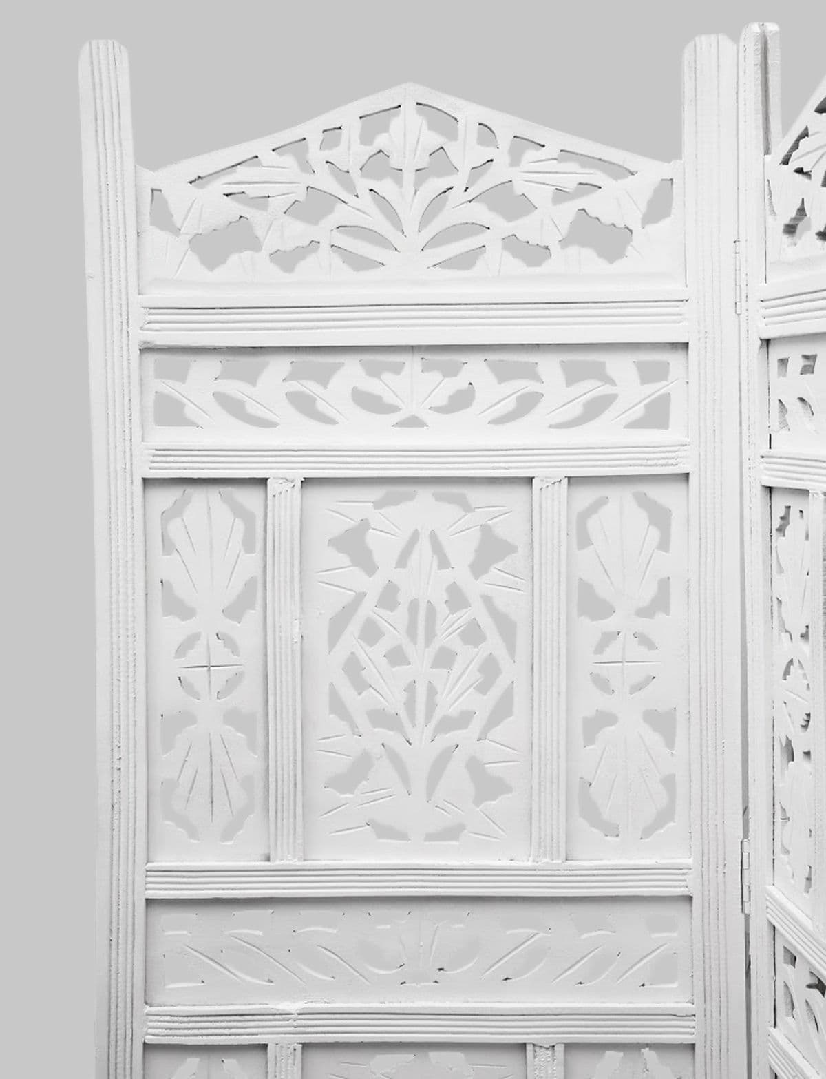 White Moorish Folding Screen - Thumbnail 3