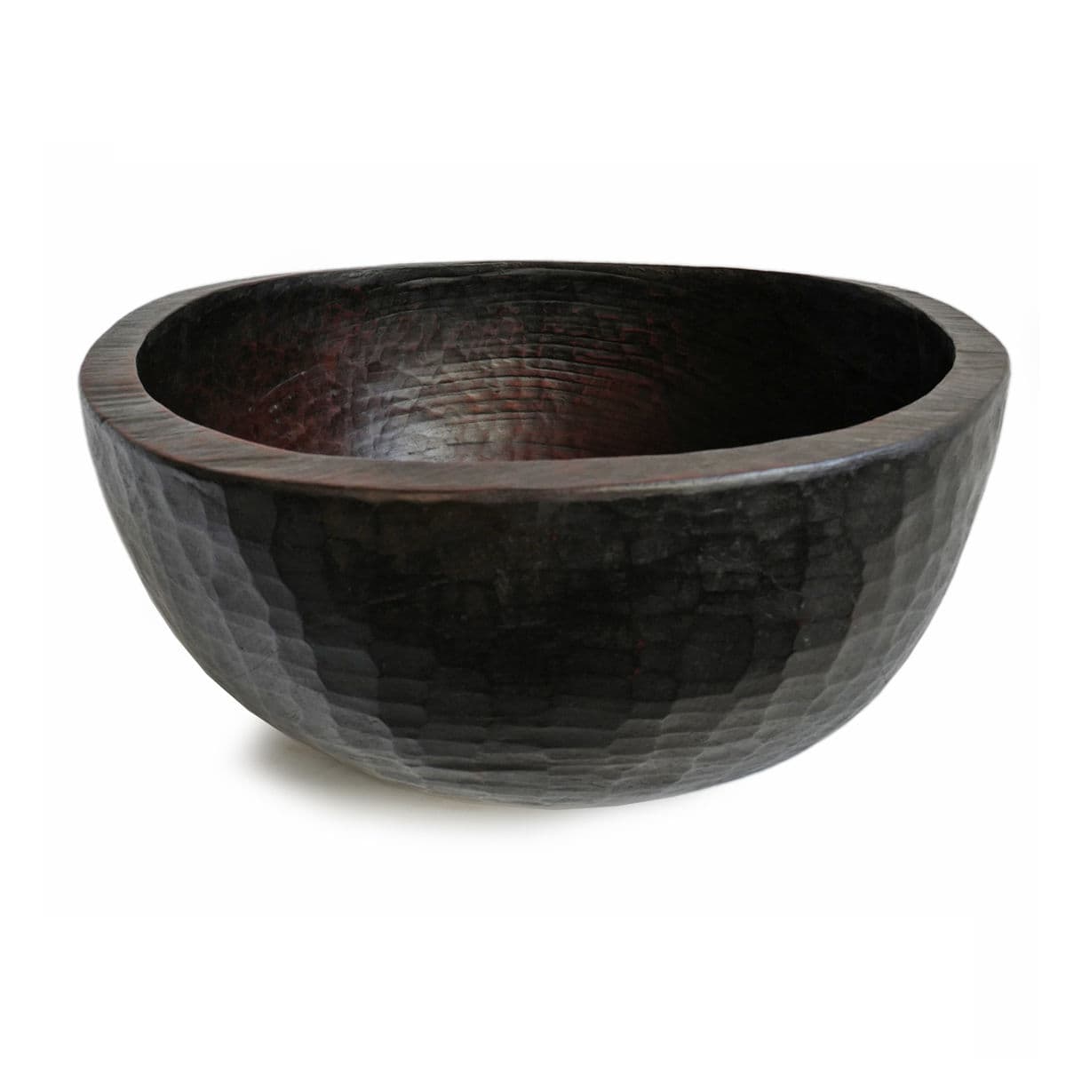 Large Vintage Wood Bowl Nepal - Thumbnail 3