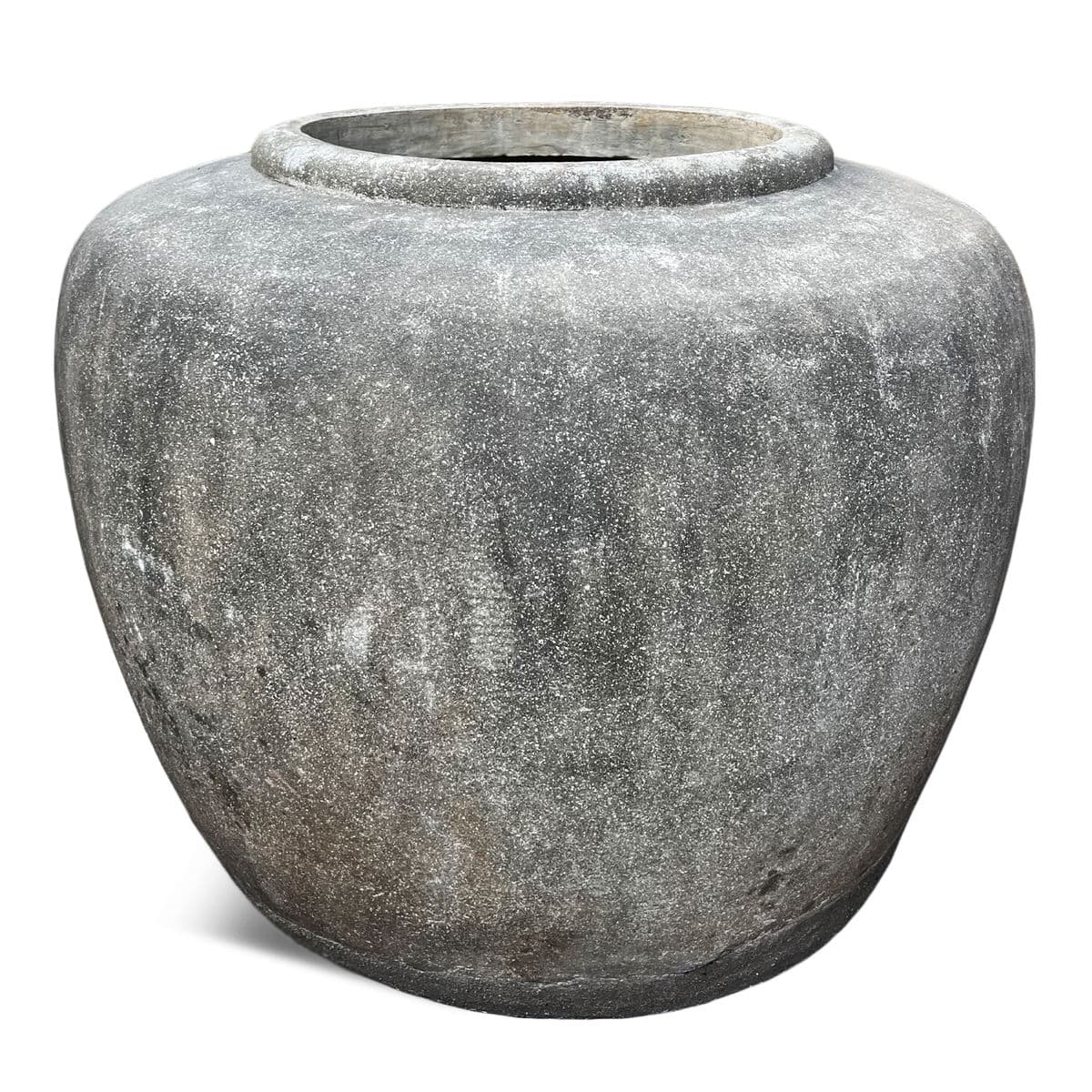 Antique Cement Java Pot - Thumbnail 3