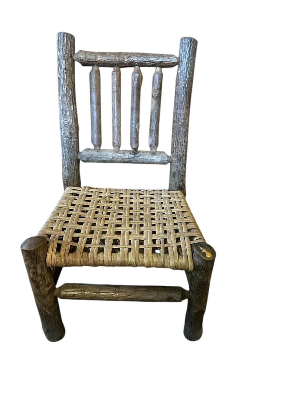 Vintage Old Hickory Attributed Children's Chairs - A Pair - Thumbnail 3