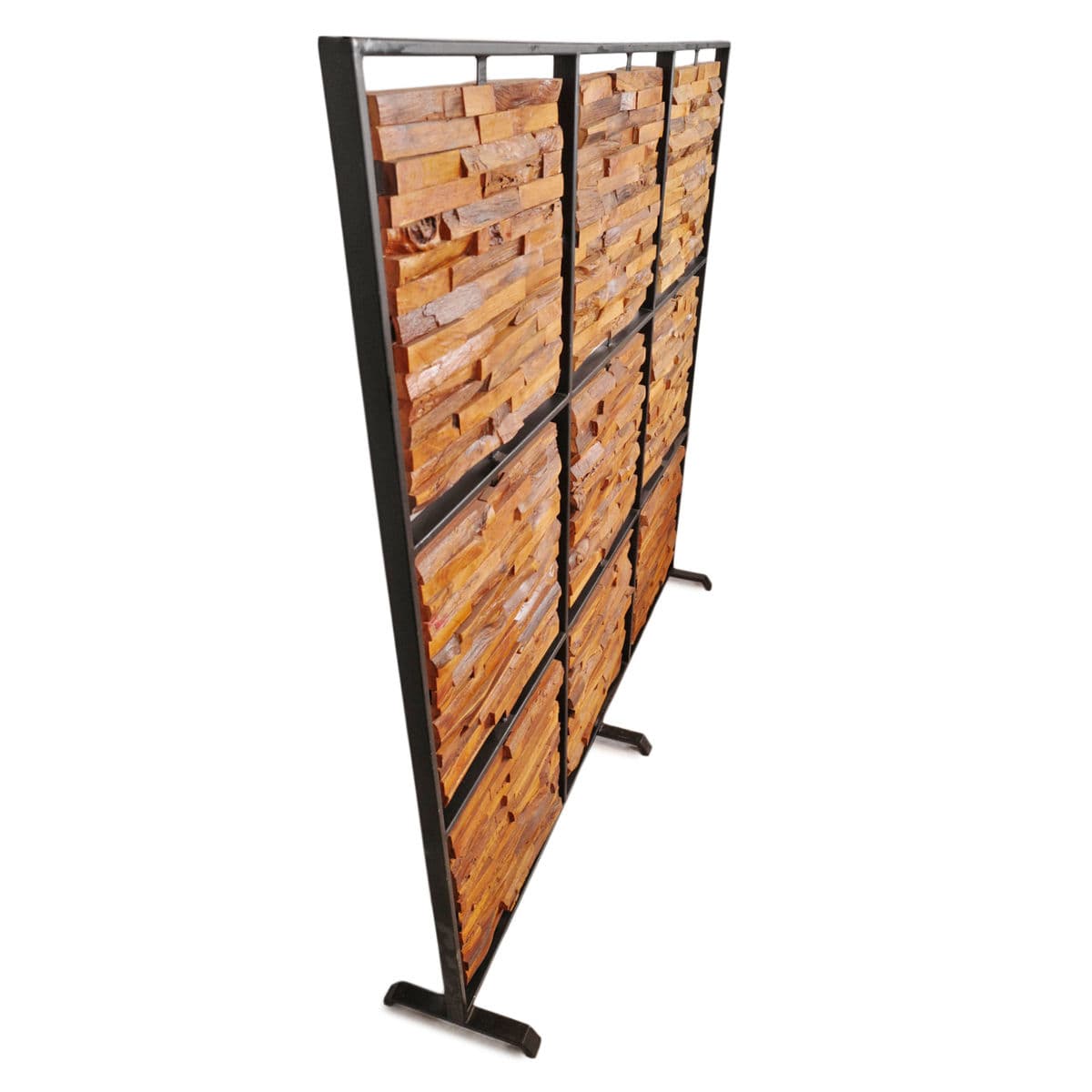 Salvaged Teak & Iron Screen - Thumbnail 3