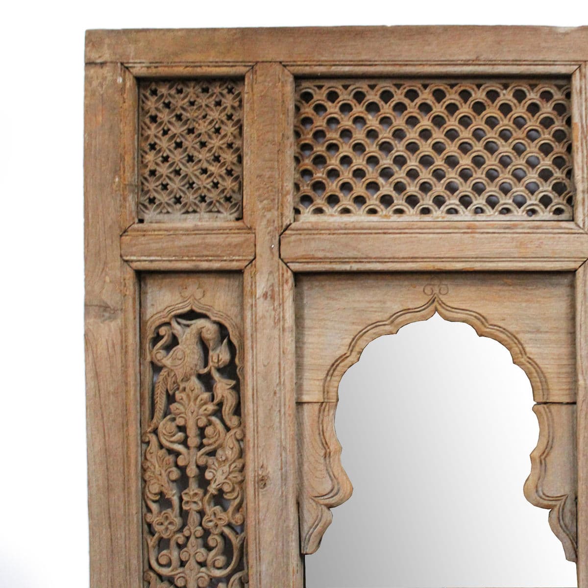 Antique Architectural Indian Window Facade Mirror - Thumbnail 3