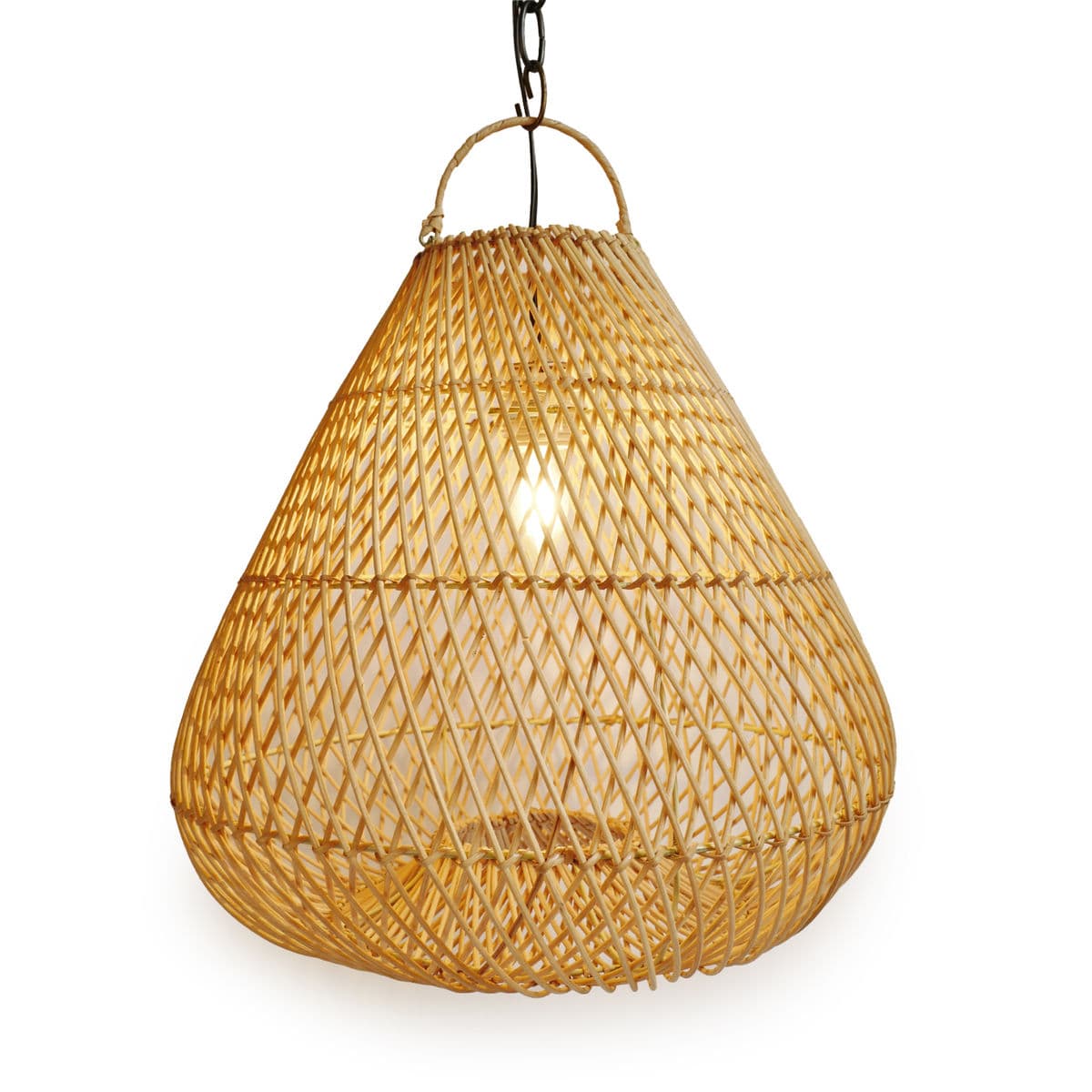 Raw Rattan Batu Drop Lantern Medium - Thumbnail 3