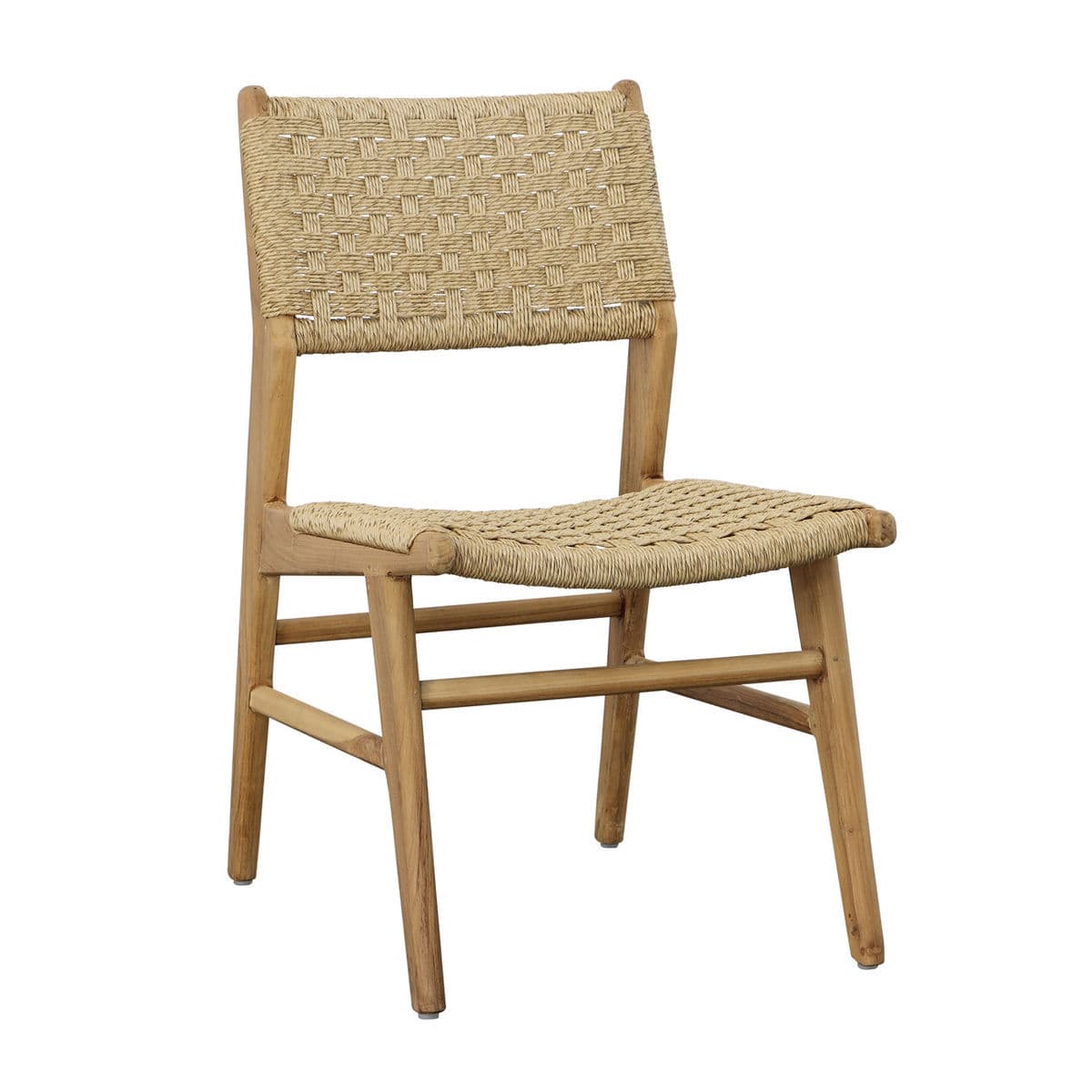 Outdoor Checker Weave Dining Chair - Thumbnail 3