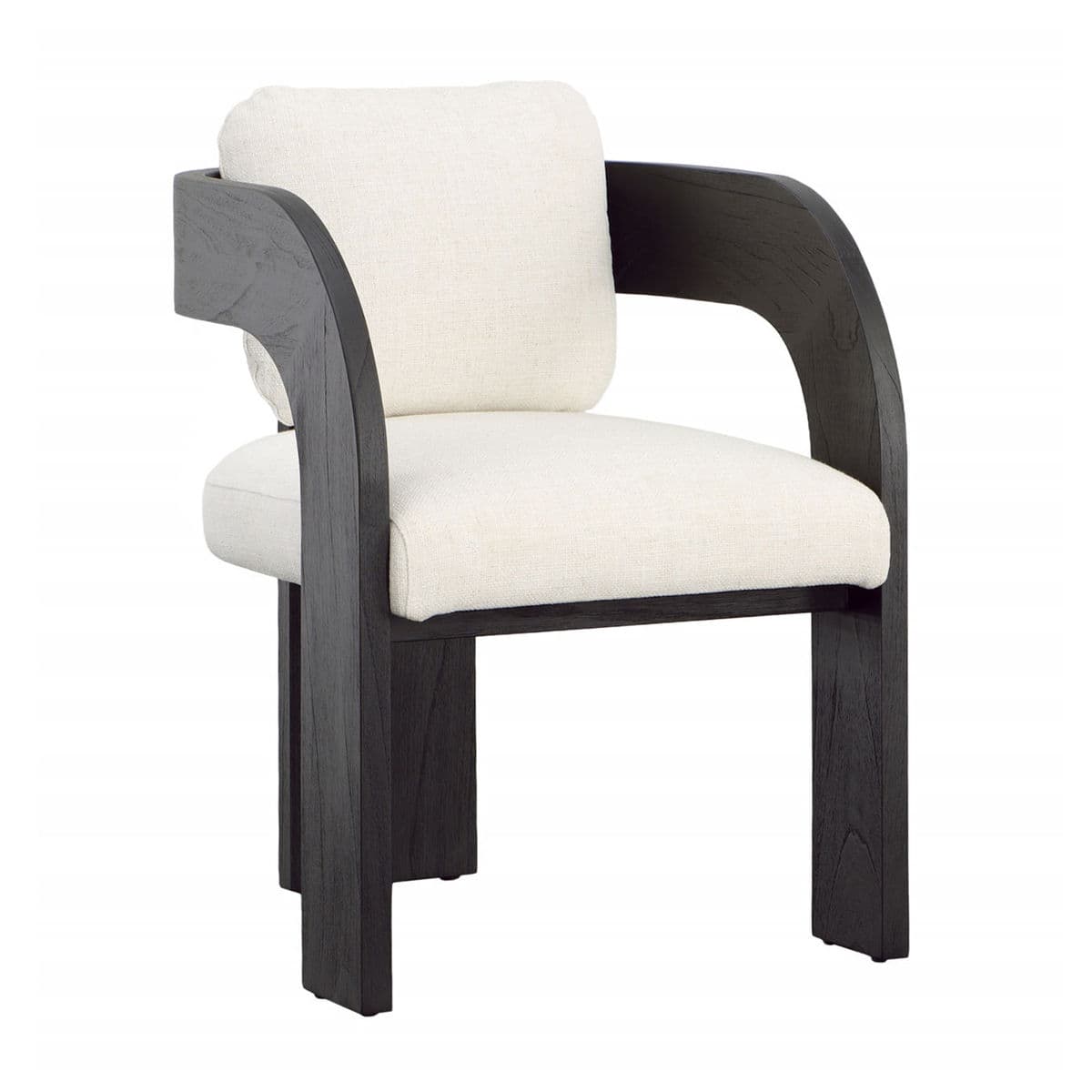 Mod Black Arched Arm Dining Chair - Thumbnail 3