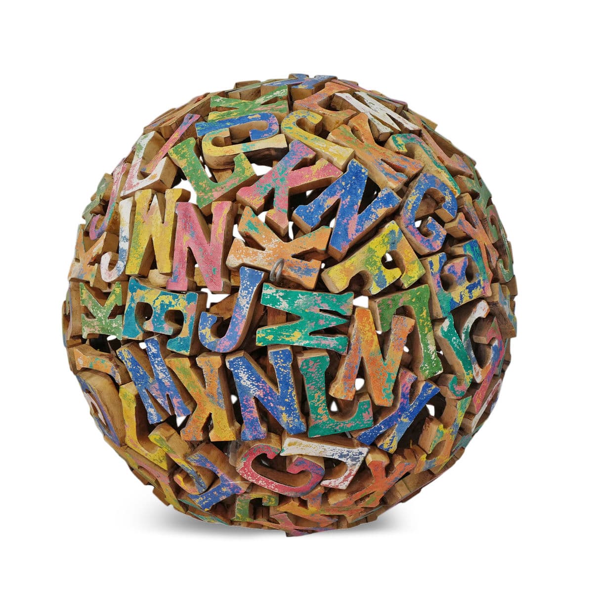 Large Wood Alphabet Ball - Thumbnail 3