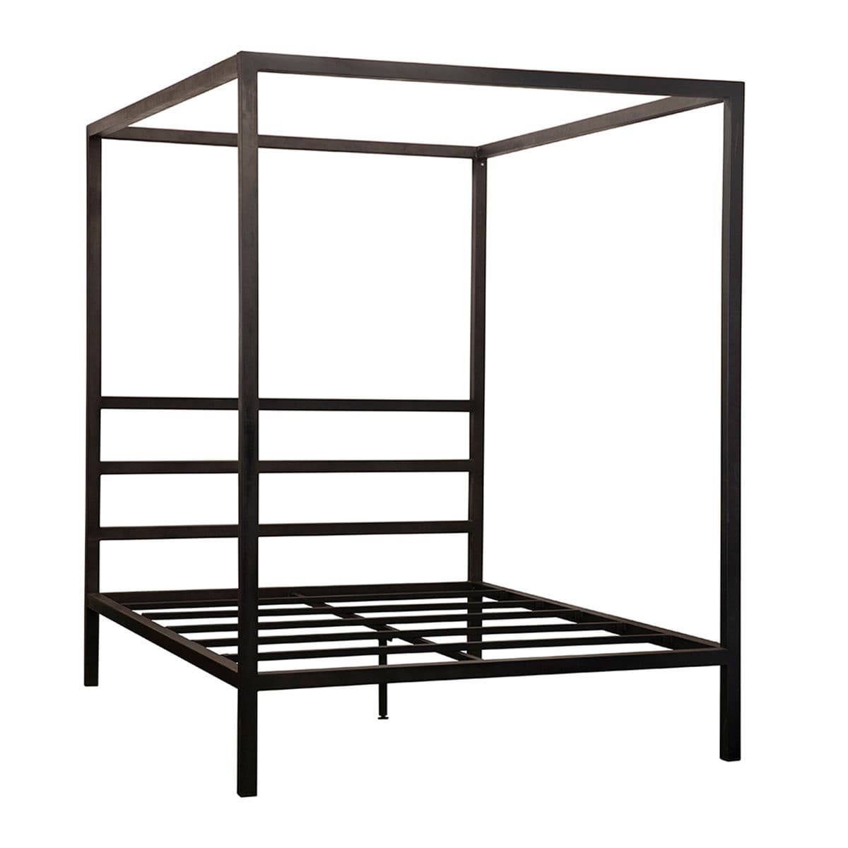 Modern Iron Canopy Queen Bed - Thumbnail 3