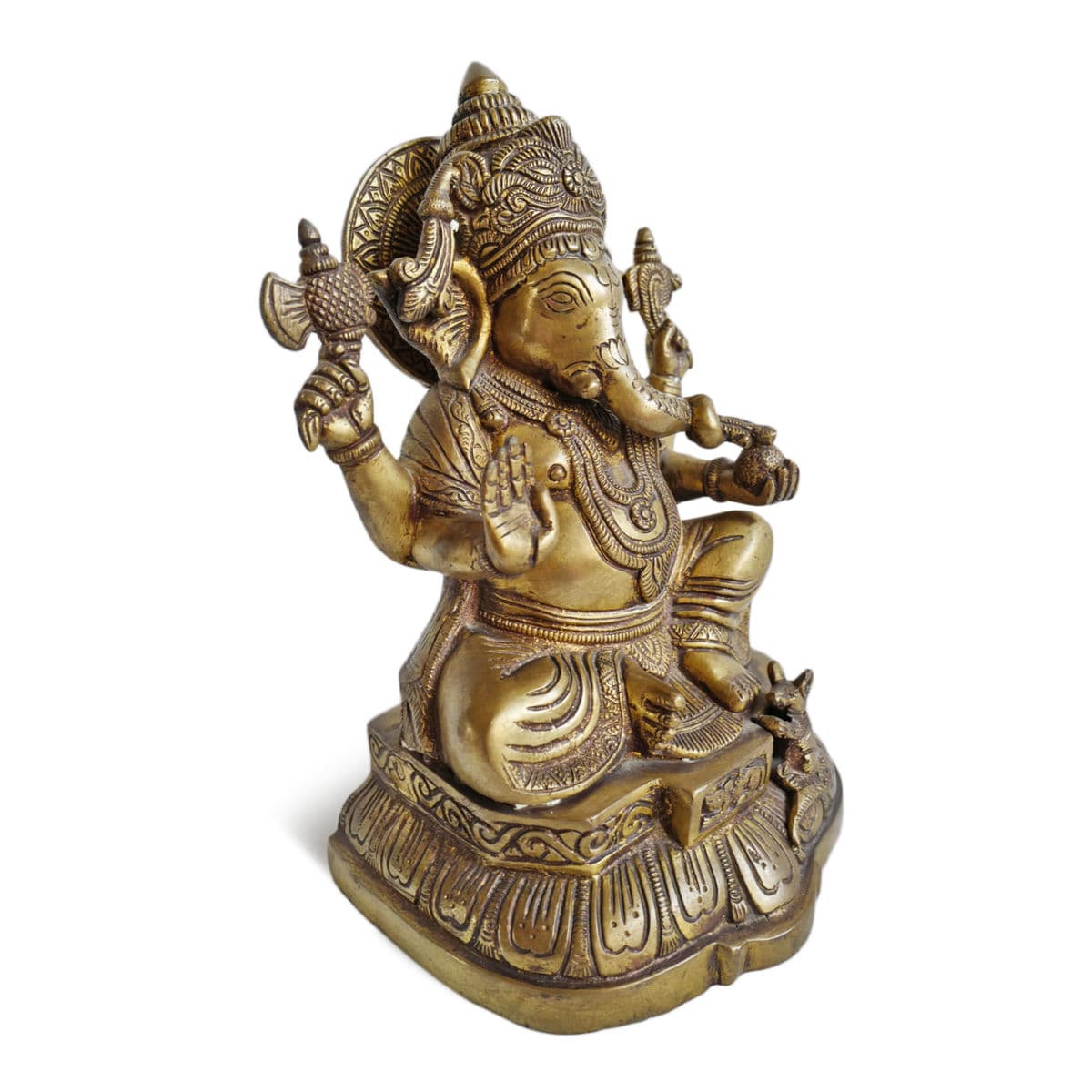 Vintage Brass Ganesha - Thumbnail 3