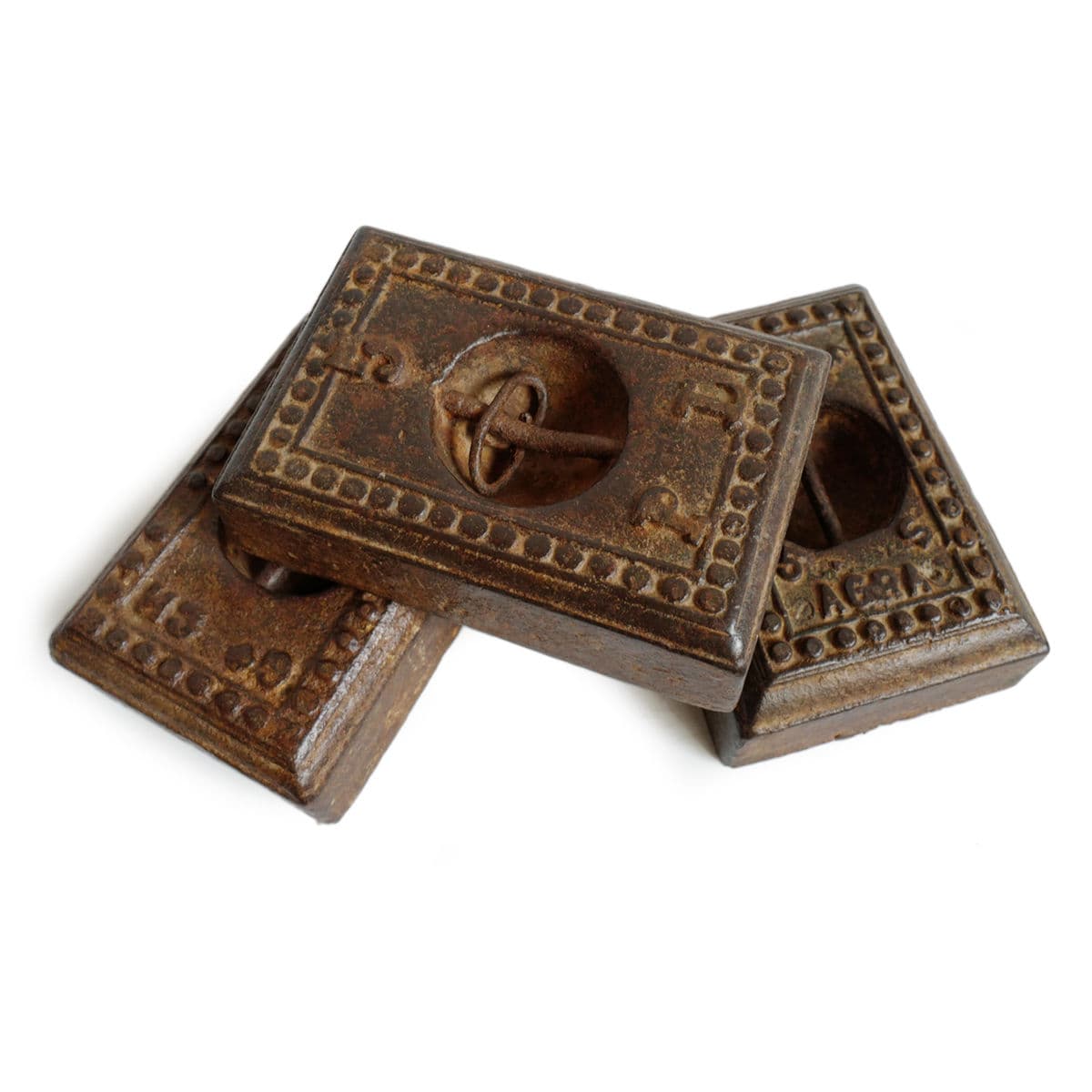 Antique India Iron Scale Weight - Thumbnail 3