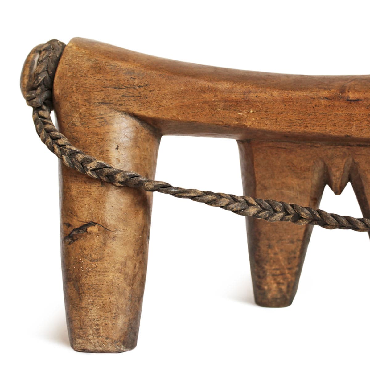 Vintage Carved Dinka Headrest - Thumbnail 3
