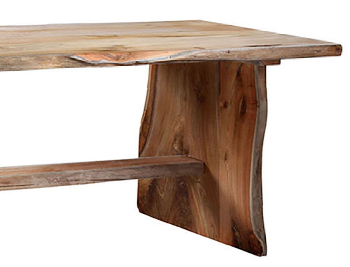 Live Edge Teak Wood Dining Table 110 - Thumbnail 3