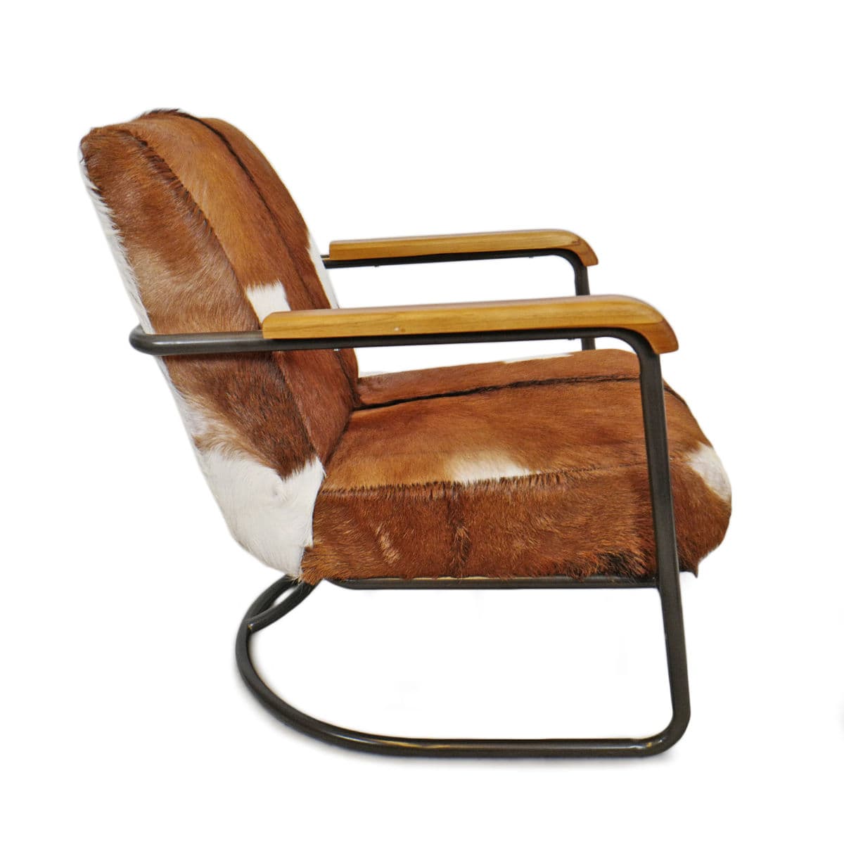 Deco Goat Hide Arm Chair - Thumbnail 3