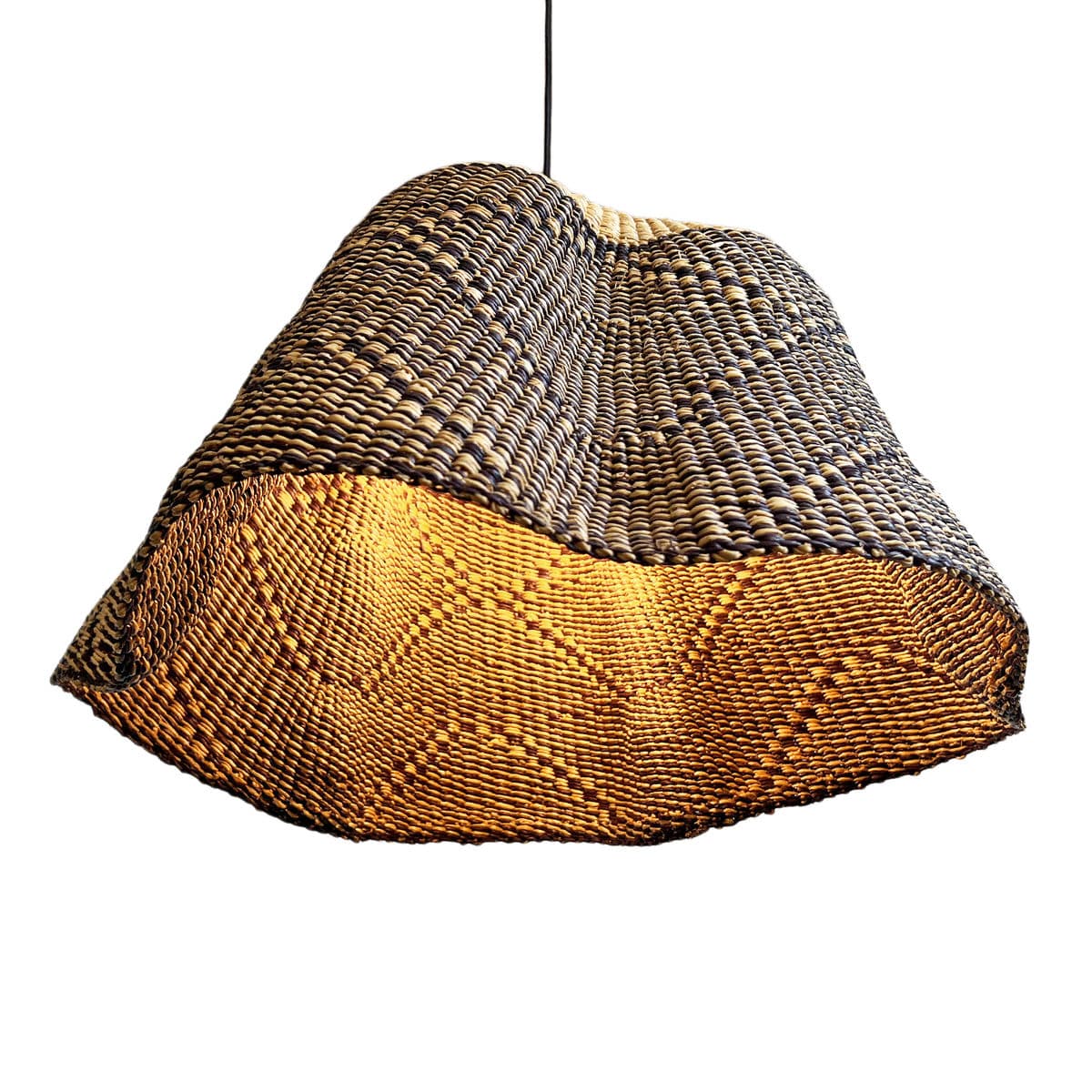 Bolga Wave Basket Light Pendant - Thumbnail 3