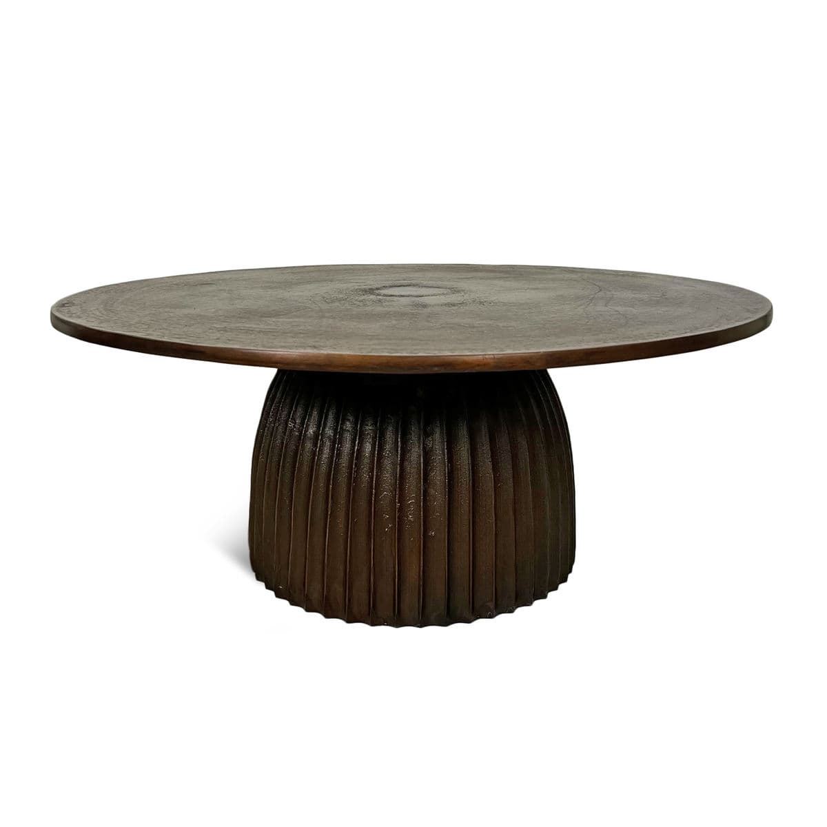 Bronze Aluminum Scallop Coffee Table - Thumbnail 3