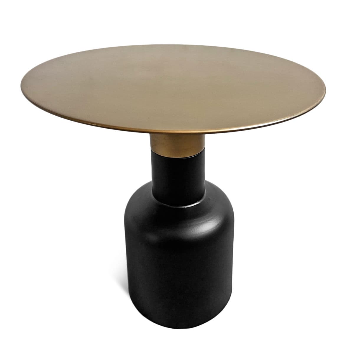 Black Matte & Brass Side Table - Thumbnail 3