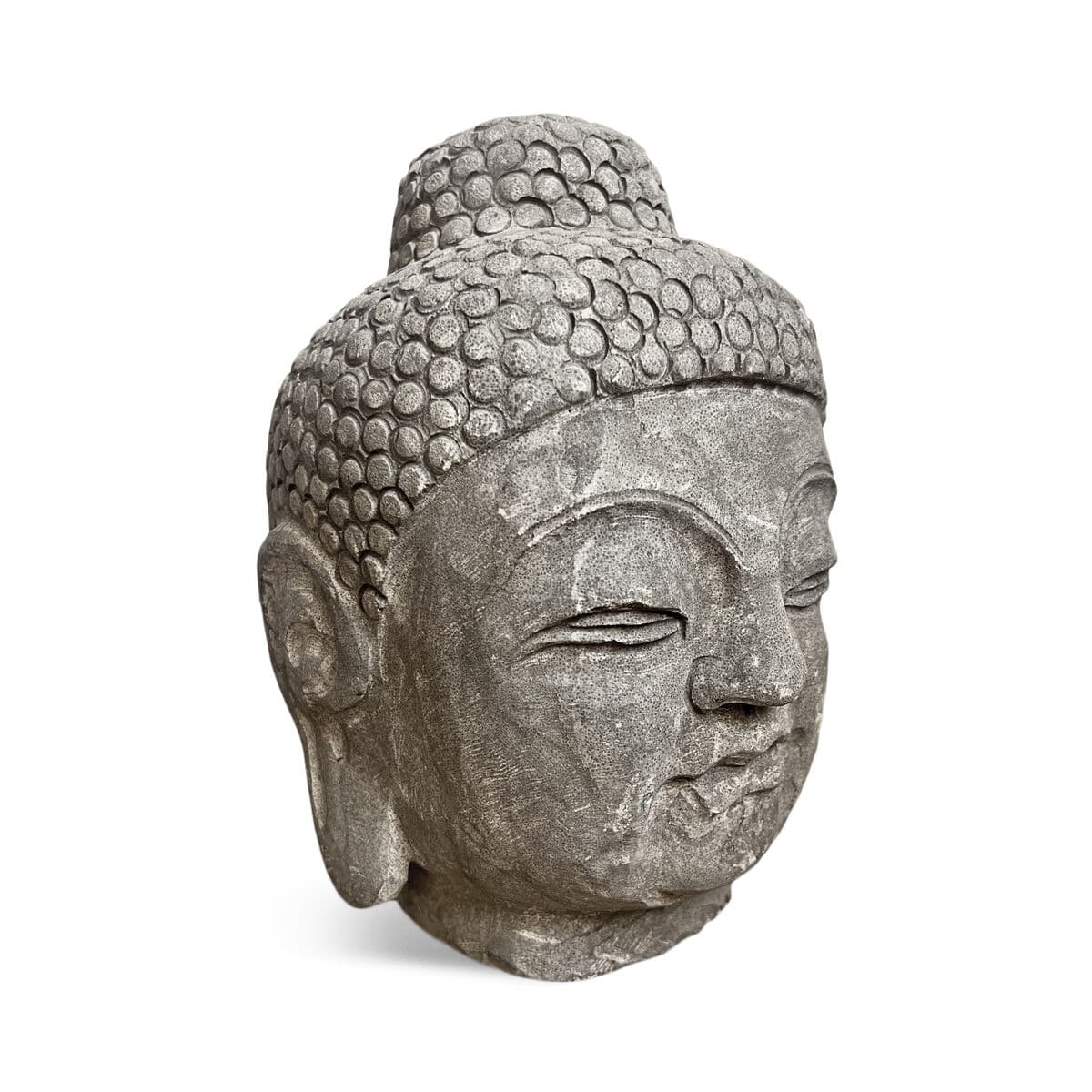 Stone Carved Buddha Head - Thumbnail 3