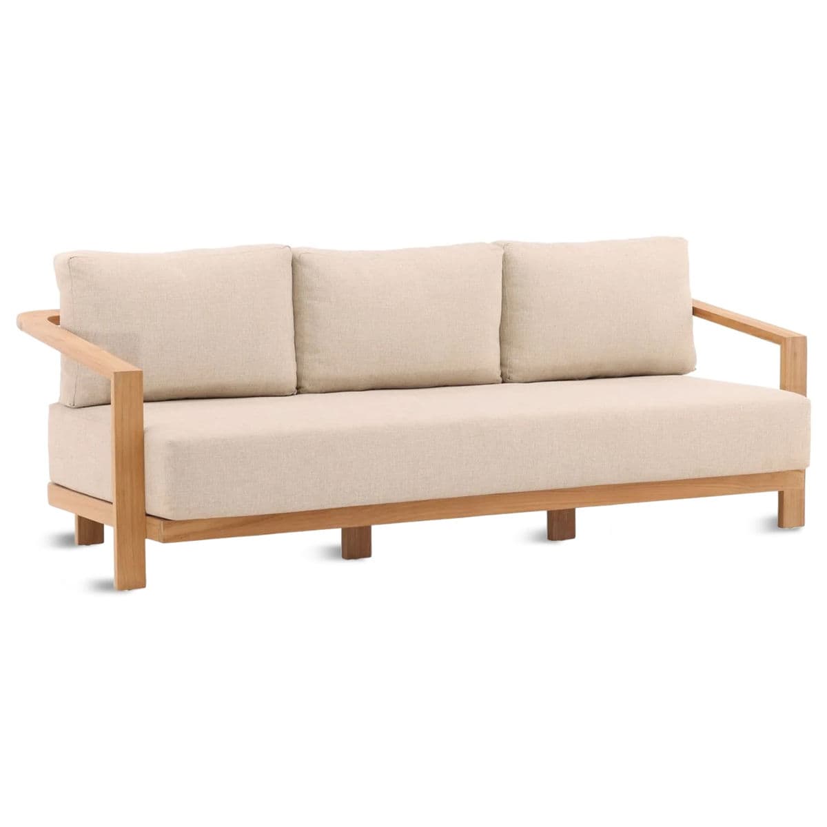 Solana Teak Outdoor Sofa - Thumbnail 3