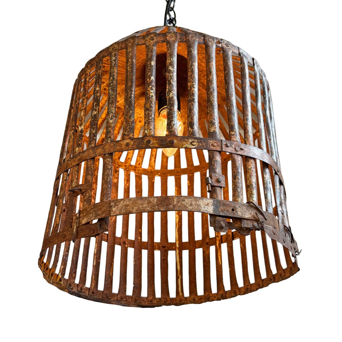 Vintage Iron Cage Pendant Light - Thumbnail 3