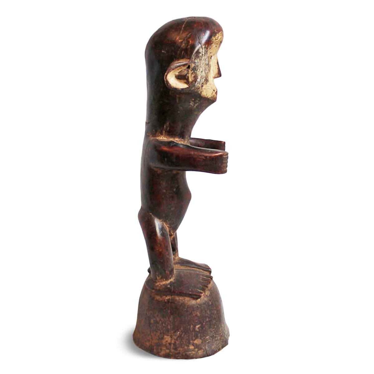 Vintage Carved Wood Igbo Figure - Thumbnail 3