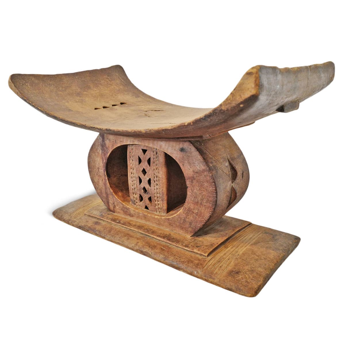 Antique Asante Chief Stool - Thumbnail 3