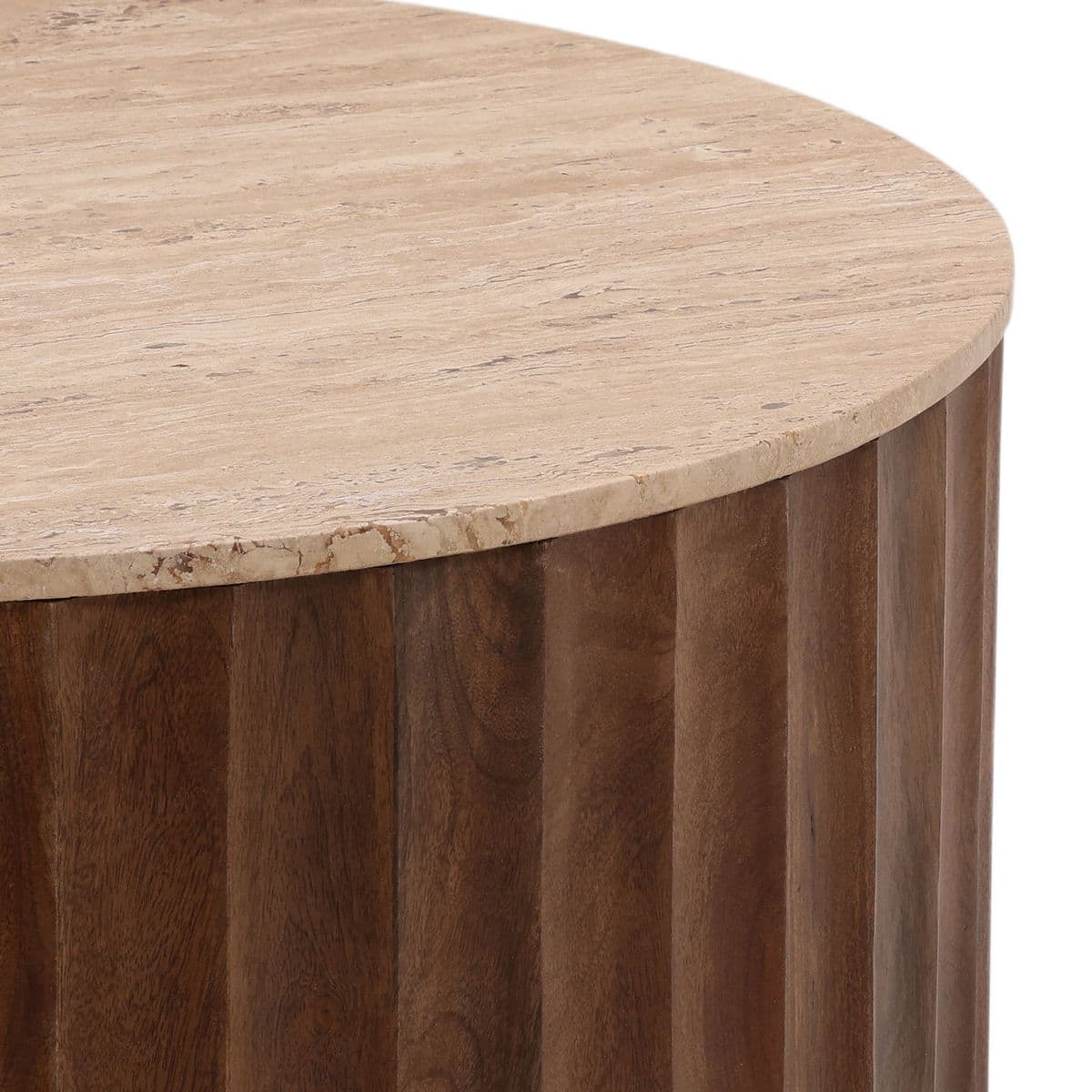 Stone Top Scallop Coffee Table - Thumbnail 3