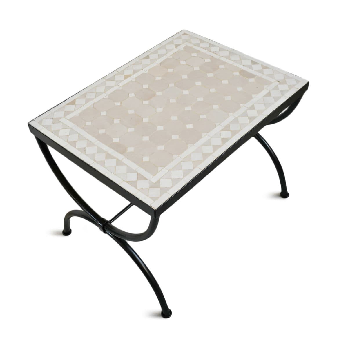 Outdoor Mosaic & Iron Side Table - Thumbnail 3