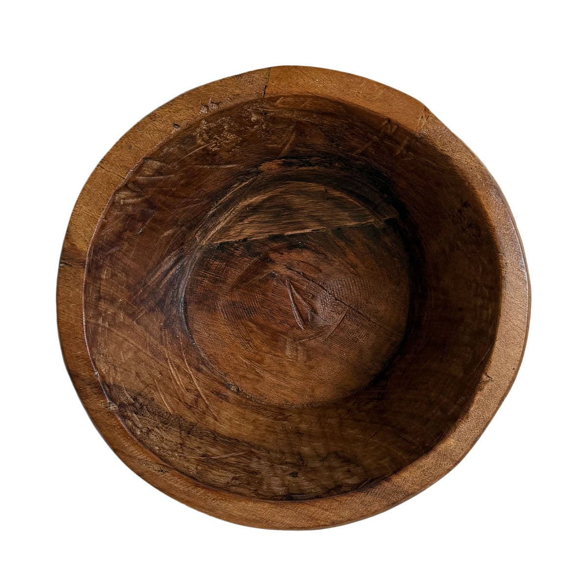 Vintage Teak Wood Bowl - Thumbnail 3