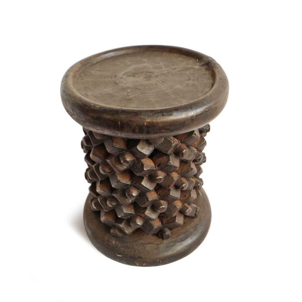 Vintage Small Bamileke Stool - Thumbnail 3