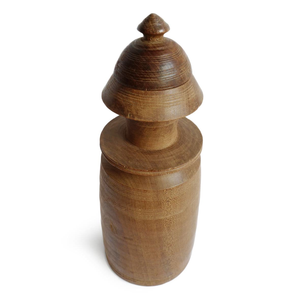 Old Tekhi Nepal Wood Storage Jar - Thumbnail 3
