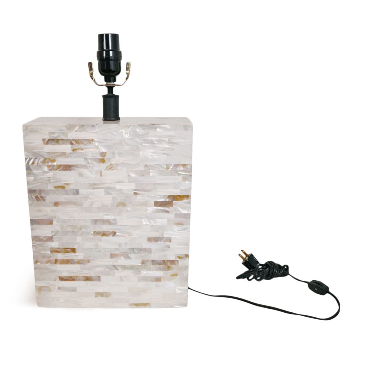 White Mother of Pearl Lamp Base - Thumbnail 3