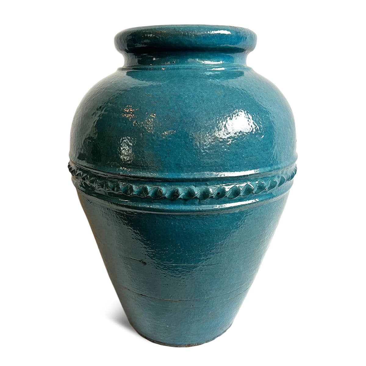 Vintage Turquoise Blue Java Vase - Thumbnail 3