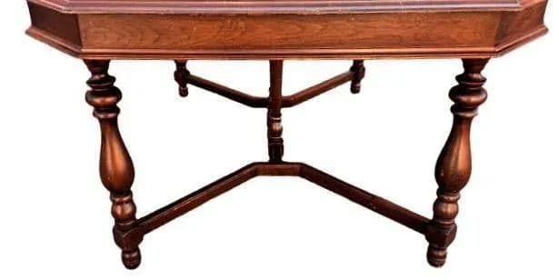 Early 20th Century Antique Walnut Spanish Revival Dining Table - Thumbnail 3
