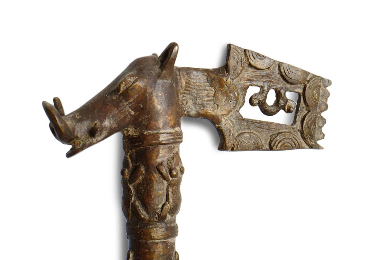 Vintage Bronze Warthog Volta Medicine Tool - Thumbnail 3