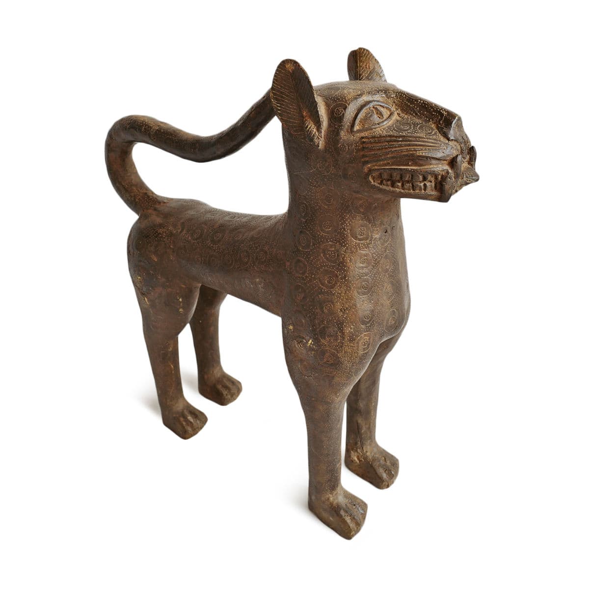 Benin Bronze Leopard - Thumbnail 3