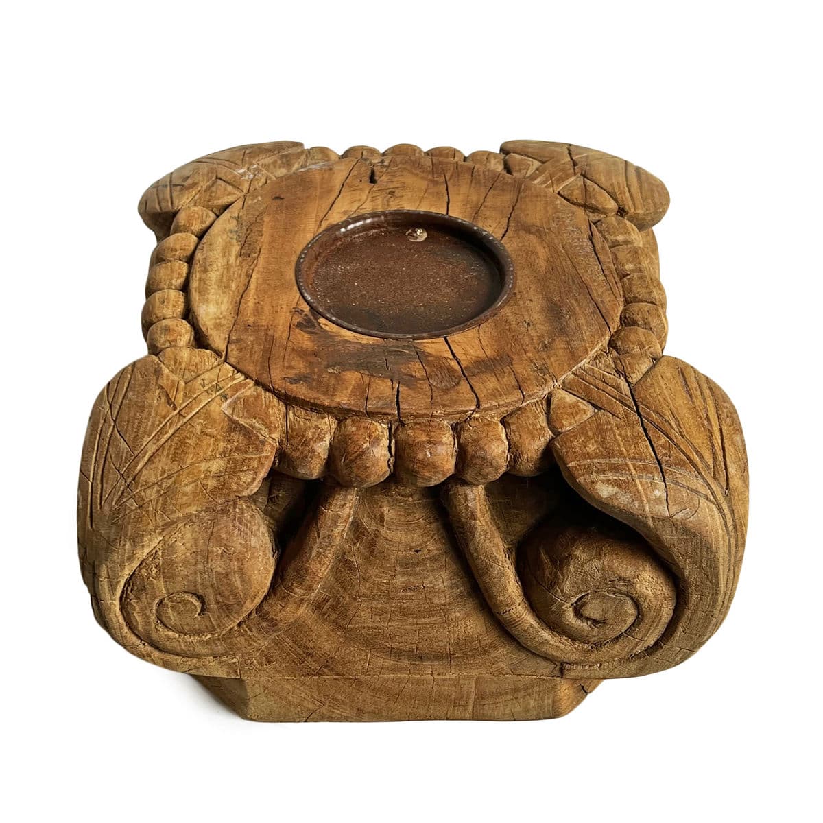 Antique Corinthian Candle Stand - Thumbnail 3