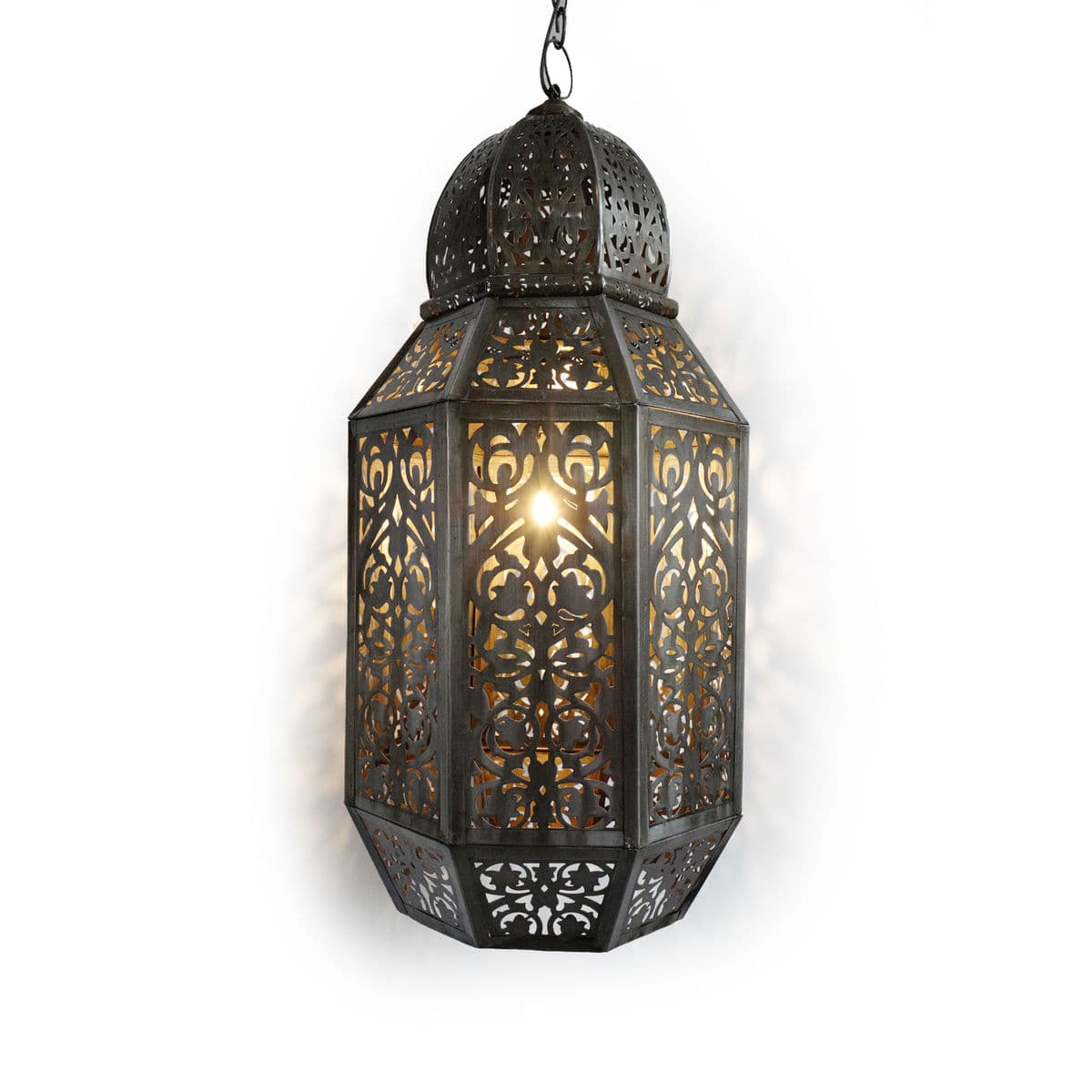 Moorish Tin Hanging Lantern - Thumbnail 3