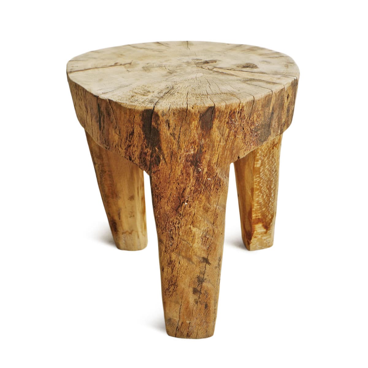 Rustic Naga Three Leg Wood Table - Thumbnail 3