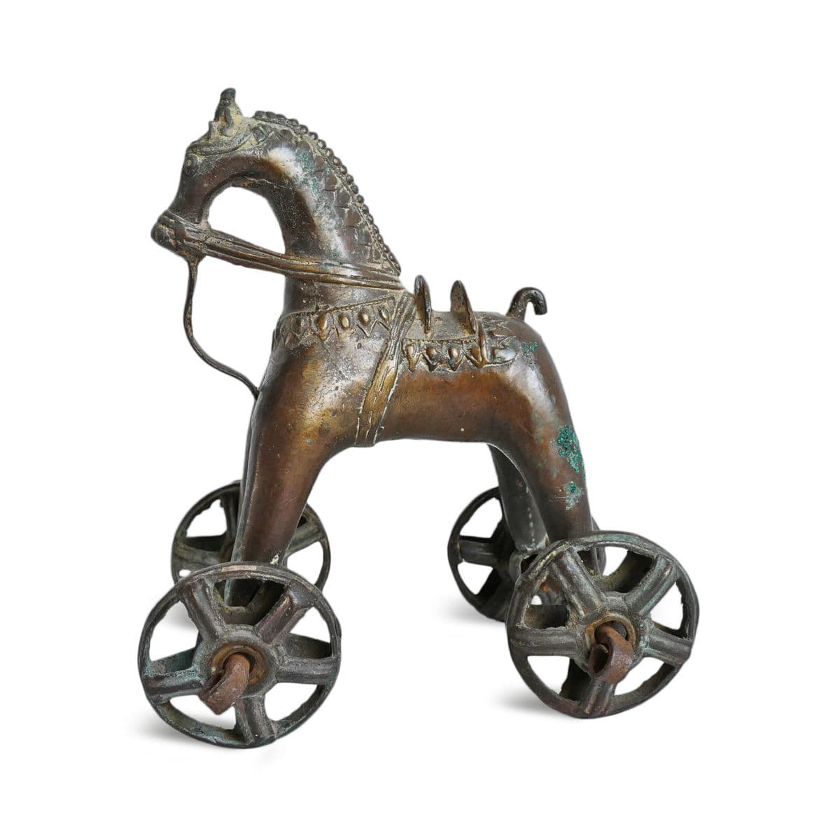 Antique Bronze India Toy Horse - Thumbnail 3