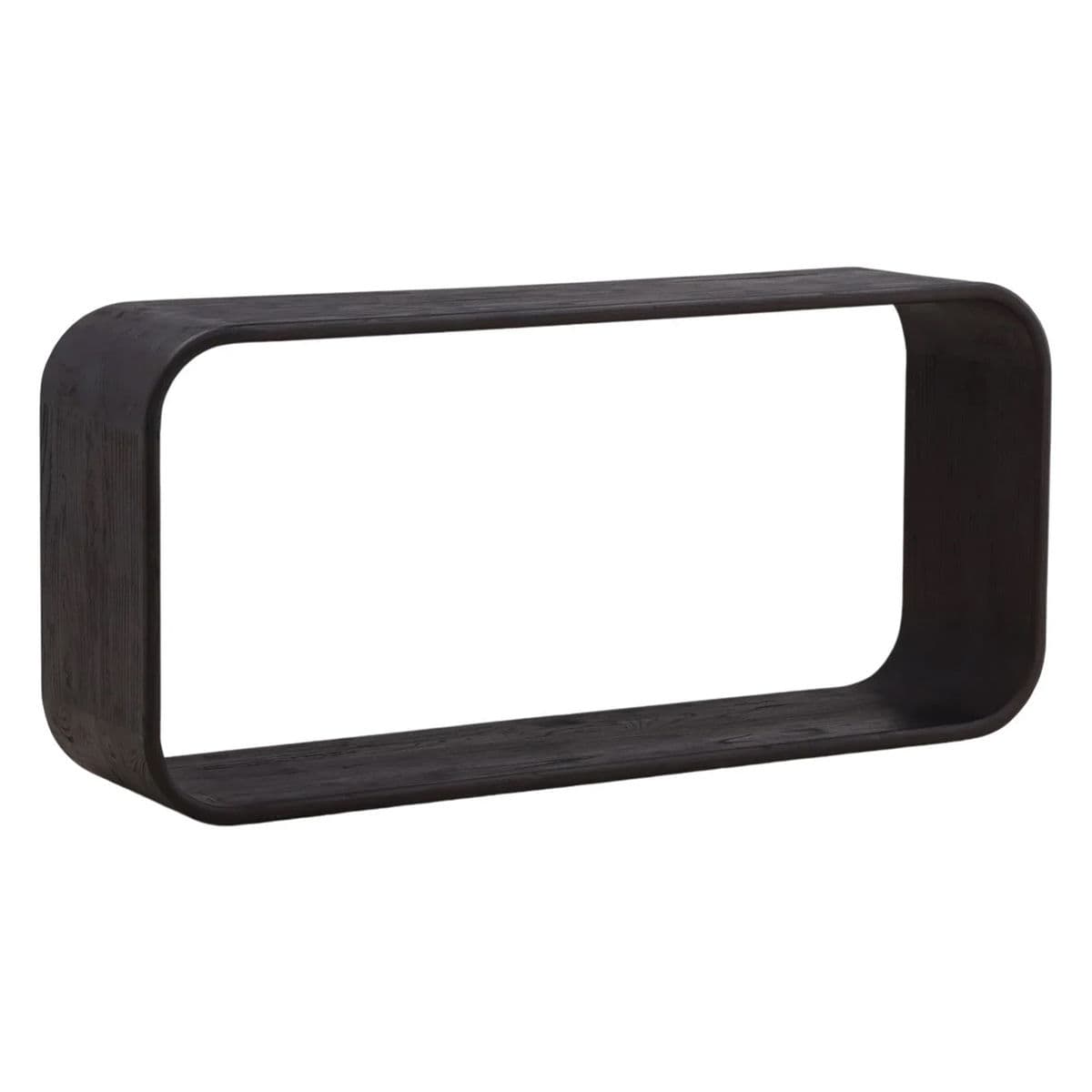 Modern Open Black Wood Console - Thumbnail 3