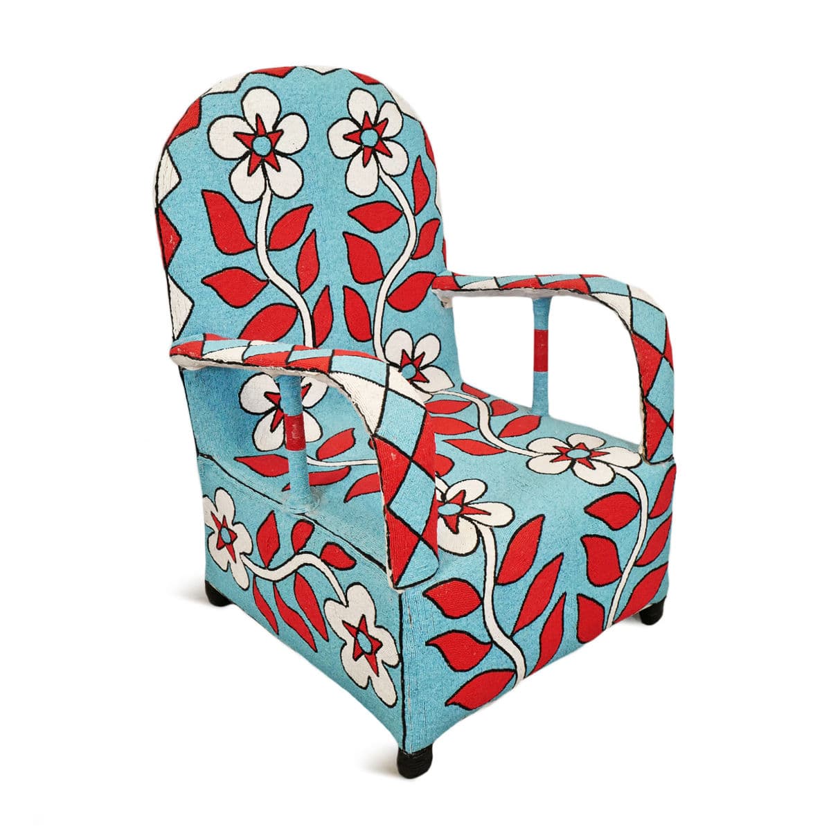 Yoruba Beaded Chair - Thumbnail 3