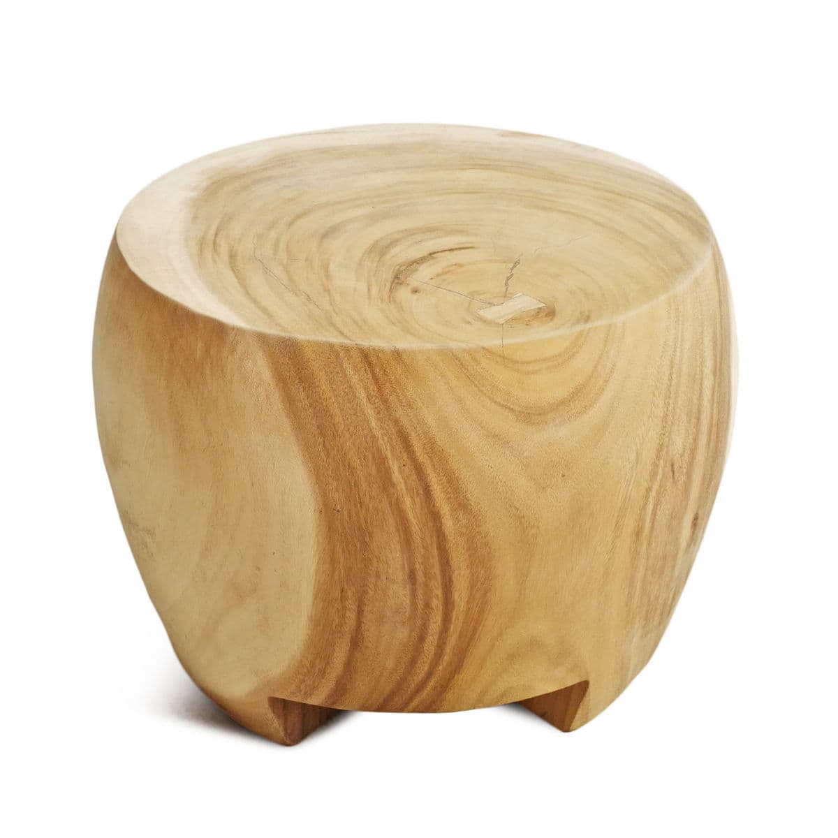 Acacia Drum Coffee Side Table - Thumbnail 3
