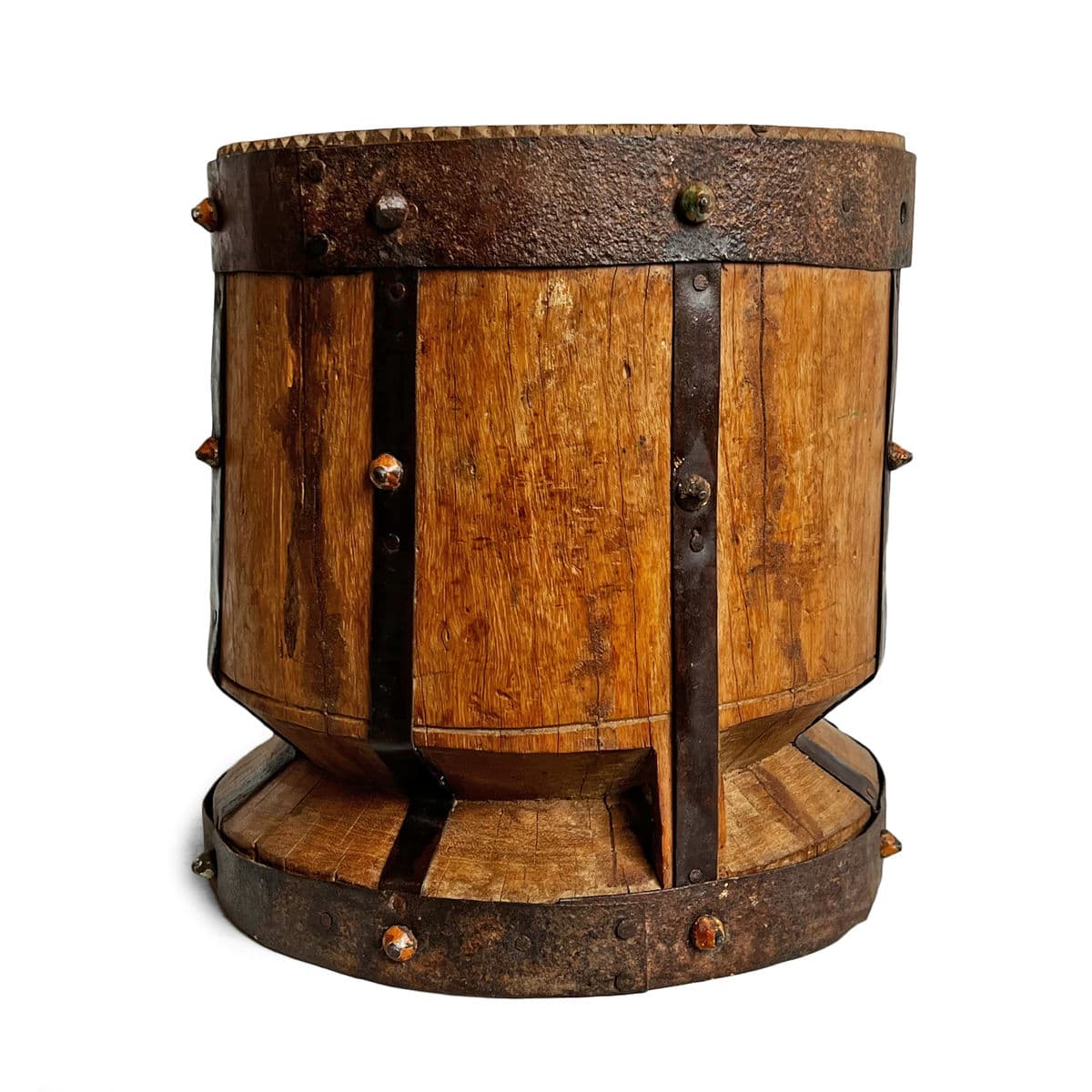 Old India Wood Pestle Pot - Thumbnail 3