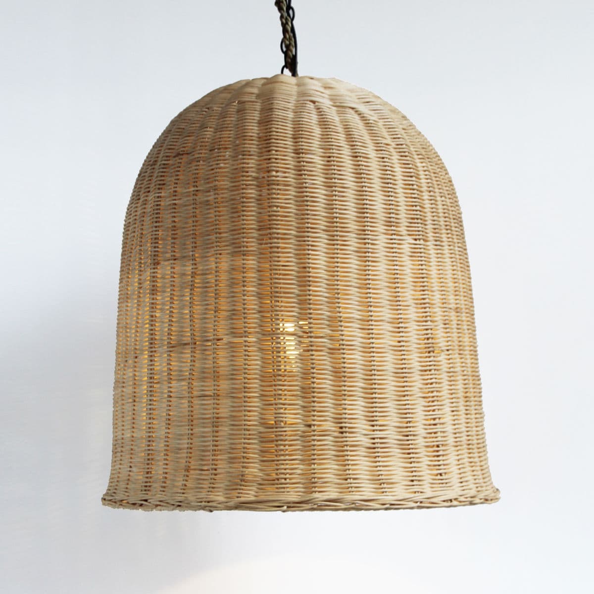 Raw Wicker Dome Lantern Large - Thumbnail 3