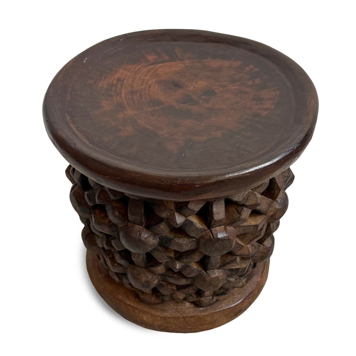 Vintage Bamileke Stool Table - Thumbnail 3