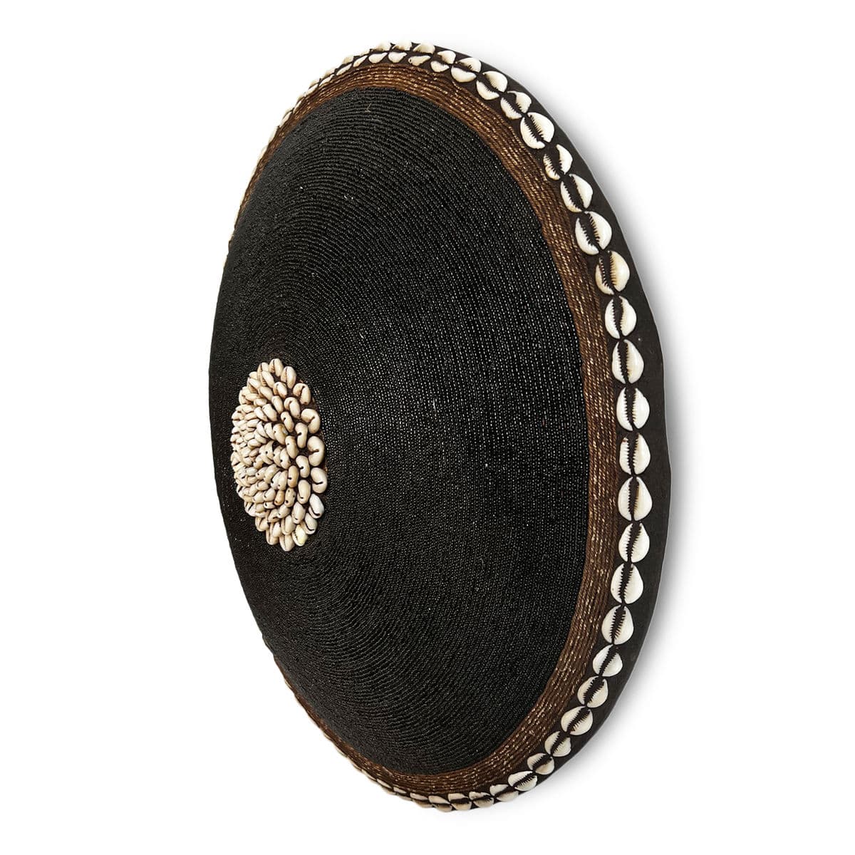 Black Beaded Cowry Shield - Thumbnail 3